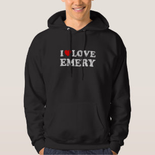 Not leidender Grunge Worout Style I Liebe Emery Hoodie