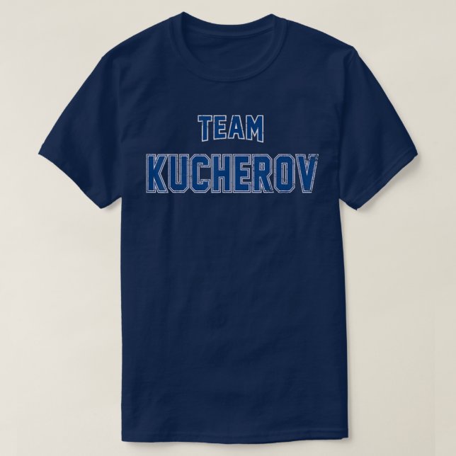 Not leidendes Team Kucherov Nachname Geschenkfamil T-Shirt (Design vorne)