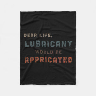 Not leidendes Vintages Lubricant wäre p Fleecedecke