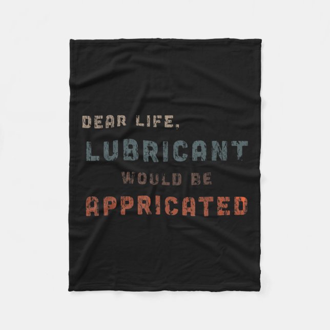 Not leidendes Vintages Lubricant wäre p Fleecedecke (Vorderseite)
