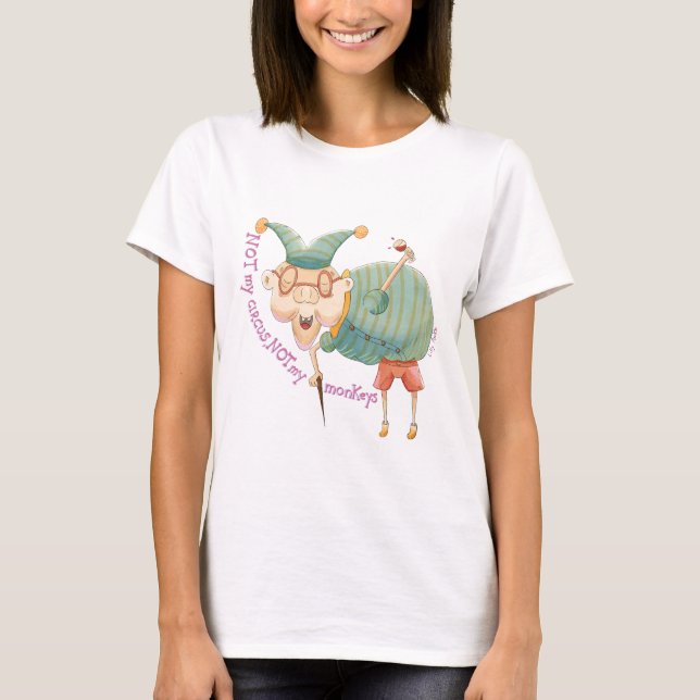 Not my Circus, not my monkeys - fun and cute tarot T-Shirt (Vorderseite)