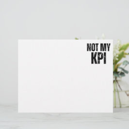 Not My KPI Minimalist Professional Letterhead Briefbogen