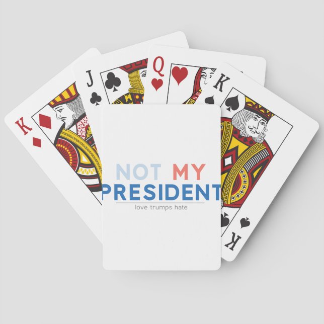 Not my President Spielkarten (Rückseite)