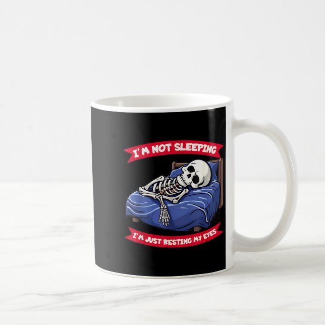 Not Sleeng Im Just Resting, My Eyes Funny Fathers  Kaffeetasse (Rechts)