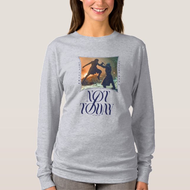 "Not Today" Arya Stark Vs. Der Nachtkönig T-Shirt (Vorderseite)