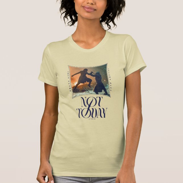 "Not Today" Arya Stark Vs. Der Nachtkönig T-Shirt (Vorderseite)