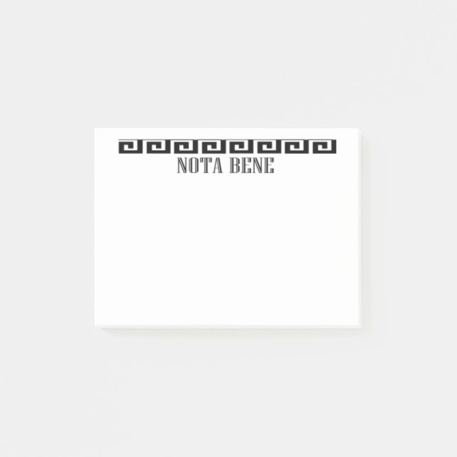 Nota Bene! Post-it Klebezettel (Vorderseite)