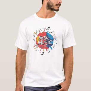 NOTA MUSIC My World Design - Vibriger Paint Splash T-Shirt
