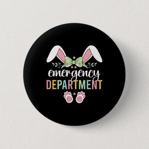 Notabteilung Bunny Emergency Room Krankenversicher Button