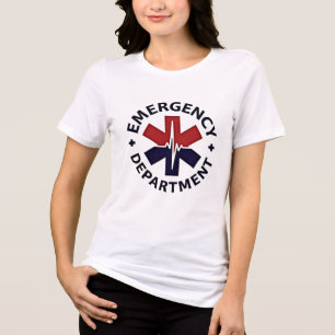 Notabteilung - Minimalistisches Rundschreiben Tri-Blend Shirt
