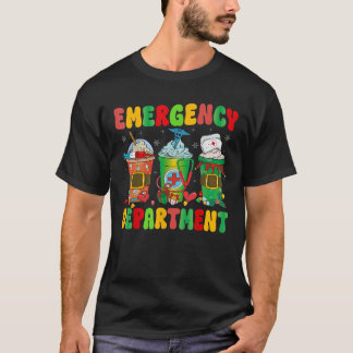 Notabteilung Xmas Kaffee Lover ER Nurse Ch T-Shirt