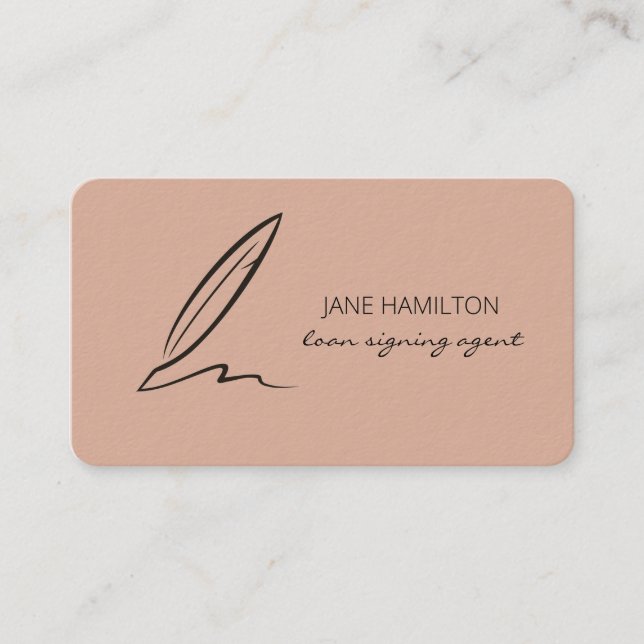 Notar-Agent für Berufliche Darlehen Visitenkarte (Vorderseite)