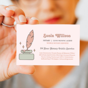 Notar-Agent für mobile Geräte Visitenkarte