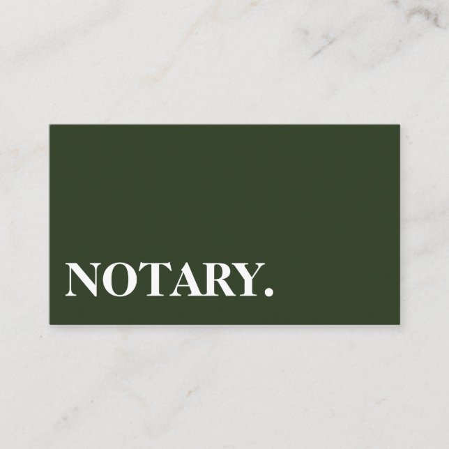 Notar Agent Pen Logo Freelance Calligraphy Writer Visitenkarte (Vorderseite)