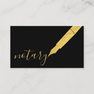Notar Agent Pen Logo Freelance Calligraphy Writer Visitenkarte