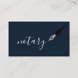 Notar Agent Pen Logo Freelance Calligraphy Writer Visitenkarte