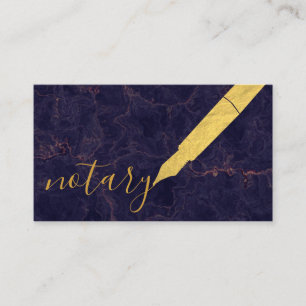 Notar Agent Pen Logo Freelance Calligraphy Writer Visitenkarte