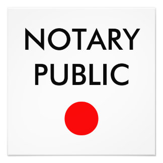 Notar-Anschlagtafel Fotodruck