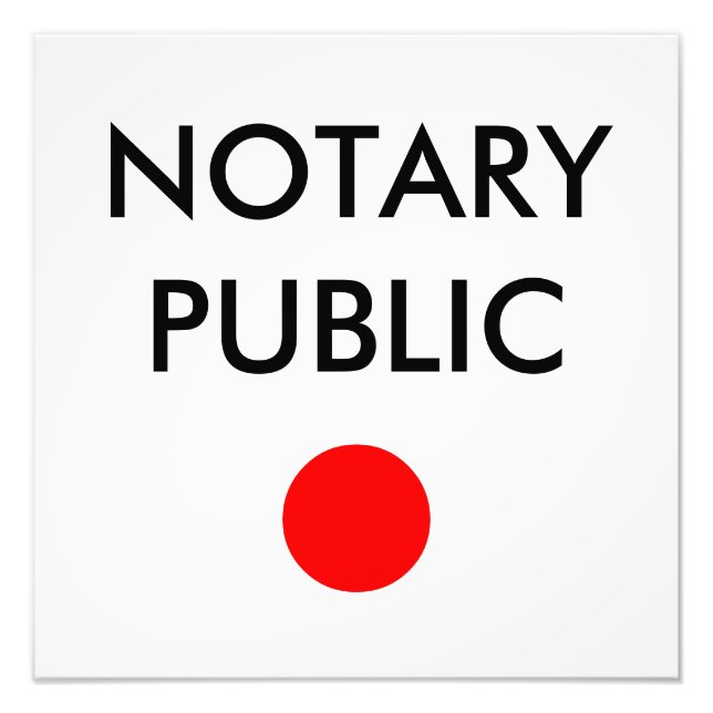 Notar-Anschlagtafel Fotodruck (Vorne)