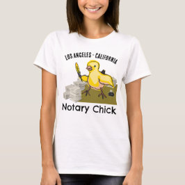 Notar Chick Yellow Feather Quill T-Shirt