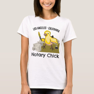 Notar Chick Yellow Feather Quill T-Shirt