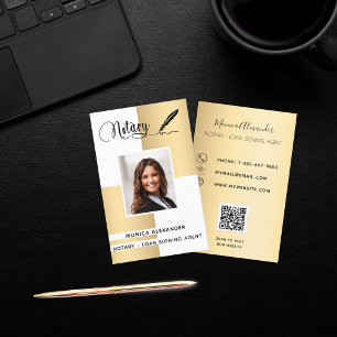 Notar Foto QR-Code Kreditsignierung Agent Visitenkarte