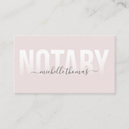 Notar-Kreditunterschrift Agent Rose Gold Marble Visitenkarte