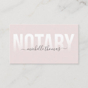 Notar-Kreditunterschrift Agent Rose Gold Marble Visitenkarte