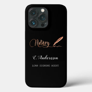Notar-Kreditunterzeichnung Agent schwarze Rose Gol Case-Mate iPhone Hülle