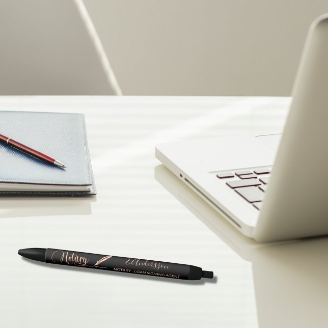 Notar-Kreditunterzeichnung Agent schwarze Rose Gol Kugelschreiber (Von Creator hochgeladen)