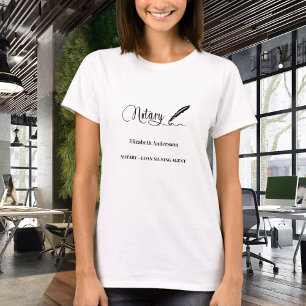 Notar-Kreditunterzeichnungsagentenstift T-Shirt
