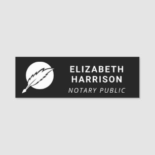 Notar Logo Schwarz Namensschild