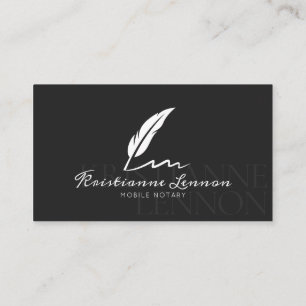 Notar/Mobile Notar - Modernes Foto Visitenkarte