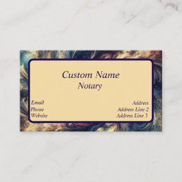 Notar Moderne Abstrakte Kunst Visitenkarte