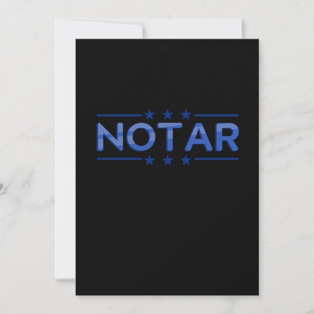Notar Notarin Notary Public Anwalt Gift Einladung (Vorderseite)