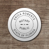 Notar Öffentliche Briefmarke Schlicht Minimalistis