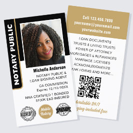 Notar öffentliche Darlehen Signierung Agent Foto I Visitenkarte