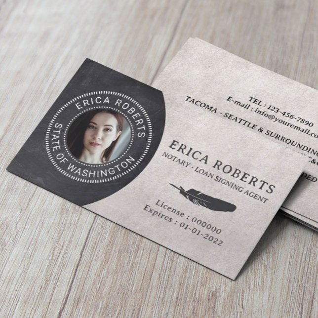 Notar Öffentliches Darlehen Unterschrift Agent Vin Visitenkarte (Von Creator hochgeladen)