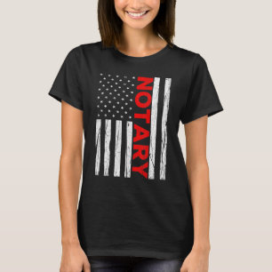 Notar Patriotic American Flag Notar T-Shirt