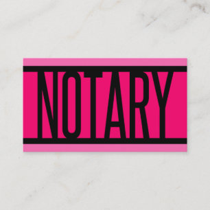 Notar Pink Striping Business Card Visitenkarte