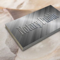 Notar Public Beruflich Metallic