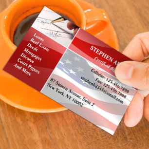 Notar Public Business Card Visitenkarte