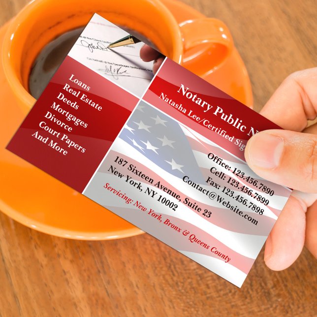 Notar Public Business Card Visitenkarte (Von Creator hochgeladen)