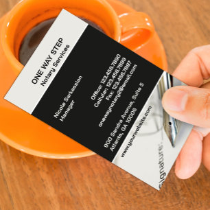Notar Public Business Card Visitenkarte