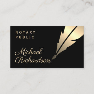 Notar Public Legal elegante Visitenkarte