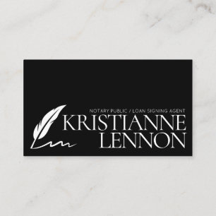 Notar Public/Loan Signing Agent Einfache moderne B Visitenkarte