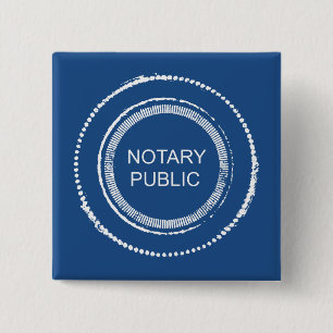 Notar Public Not Round Siegel Button