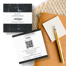 Notar Signatur Agent Feather Marble Quill Logo