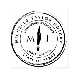 Notar Signature Agent Beruflich Moderne Röhre Permastempel