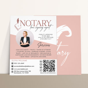 Notar Signing Agent Modernes Foto Flyer